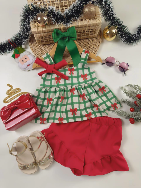 Conjunto Laço de Natal