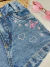 Shorts jeans coração - comprar online