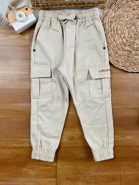 Calça cargo Léo - Bege