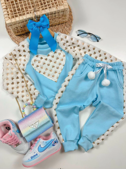 Conjunto Moletom Coração