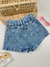 Shorts jeans coração na internet