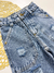 Calça Wide Leg destroyed - comprar online