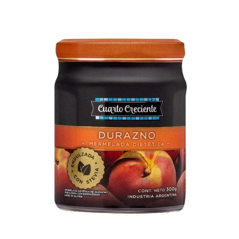 Mermelada de Duraznos con Stevia - Cuarto Creciente x 300g sin TACC