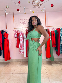 VESTIDO FLOR - Oliva - loja online