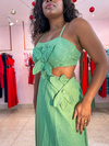 VESTIDO FLOR - Oliva
