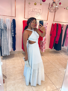 VESTIDO CLARICE - Risca de giz azul na internet