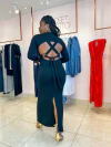 VESTIDO LONGO DETALHE NAS COSTAS - Preto