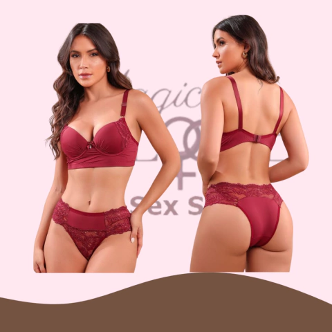 CONJUNTO LIZ COM BOJO E DETALHES EM RENDA LINHA LUXO - comprar online
