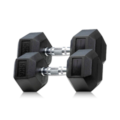 Imagen de MANCUERNA HEXAGONAL ENCAUCHETADA 15KG