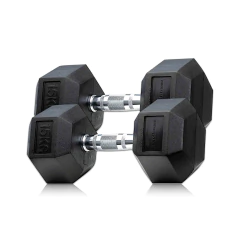 Imagen de MANCUERNA HEXAGONAL ENCAUCHETADA 15KG
