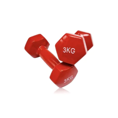 MANCUERNA HEXAGONAL EN VINILO 3KG - RIVERS SPORT