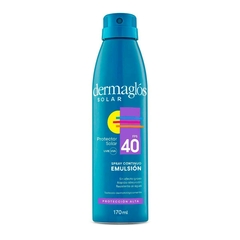 DERMAGLOS protector solar FPS 40 en spray continuo Emulsión