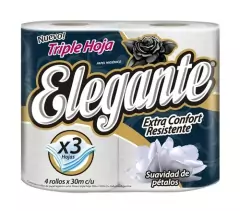 Elegante 4 x30 mts Triple Hoja Extra Confort