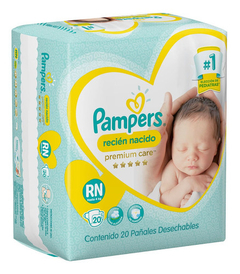 Pampers Recién Nacido Premium Care Rn+ x20 Un