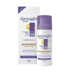 Dermaglos Protector Solar Facial FPS 50 Tono Medio - comprar online