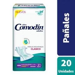 Comodín Pañales Para Adultos Clásico G x20