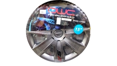 TAPON OPTIMUS TITANIUM CON LETRAS RIN 15" JGO