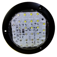 PLAFON REDONDO 30 LEDS UNIVERSAL 4" 30 12-24V ALTA, BAJA Y ESTROBO
