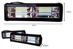 BARRA DE LED BLANCA CON ESTROBO 144W 2 PIEZAS en internet