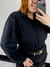 Camisa Geovanna Linho Preta - comprar online