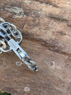 Pulsera de plata 925 eslabón cadena - CATU Antiques