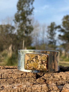 Pulsera de plata 925 con piedra engarzada