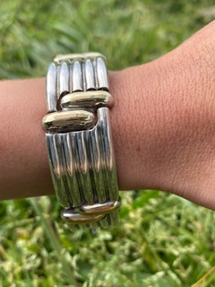 Pulsera de plata y oro - CATU Antiques