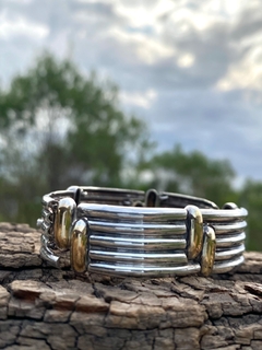 Pulsera de plata y oro