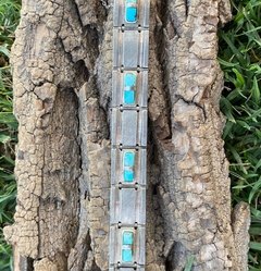 Pulsera BELGIORNO plata 900 con turquesas - comprar online