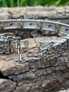 Pulsera de plata 900 con zafiros sintéticos en internet