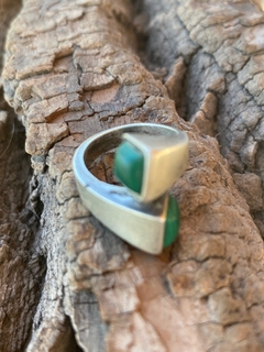 Anillo de plata 925 con malaquita en internet