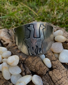 Pulsera/Brazalete plata peruana 925 diseño llamas en internet