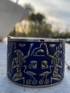 Pulsera de plata egipcia con esmalte - comprar online