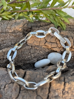 Pulsera de plata 925 con eslabón ovalado