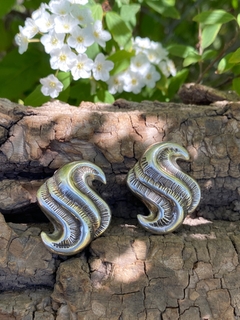 Aros clip de plata Mexicana