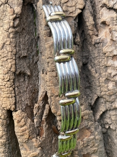 Pulsera de plata y oro en internet