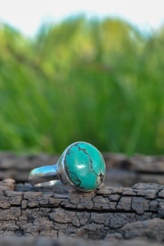 Anillo plata con piedra Turquesa en internet