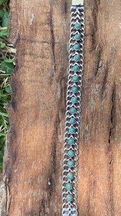 Pulsera de plata y turquesas - comprar online