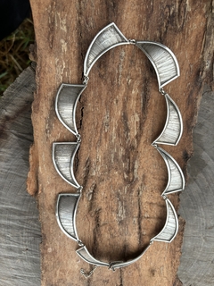 Antigua gargantilla de plata triangulos - comprar online