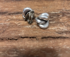 Aros clip plata estilo belgiorno - comprar online