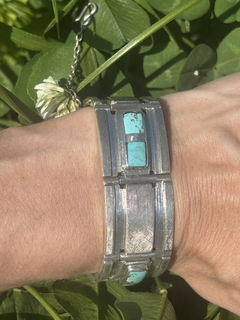 Pulsera de plata 900 y turquesas A. Belgiorno en internet