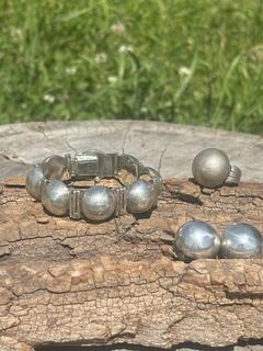 Aros clip plata 900 media esfera A. Belgiorno