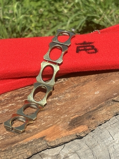 Antigua pulsera Antonio Belgiorno de plata bañada en oro