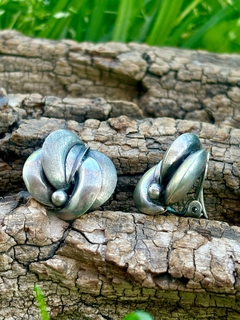 Aros clip de plata estilo Belgiorno modelo bananitas - comprar online