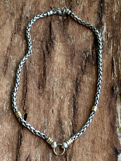 Antigua gargantilla en plata y oro maciza - comprar online