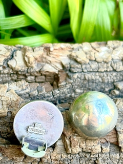 Antiguos aros de plata 900 media esfera A. Belgiorno - comprar online