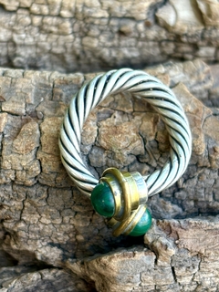 Anillo de plata 925 con Malaquita en internet