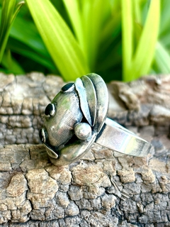 Anillo de plata con esmalte estilo Belgiorno - comprar online