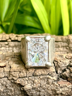 Anillo de plata con cristal Swarovski