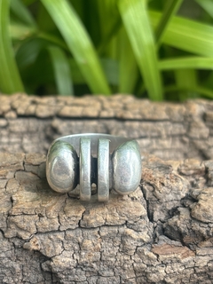 Antiguo anillo A. Belgiorno de plata 900
